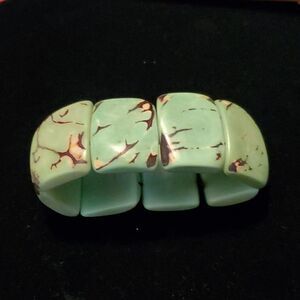 Tagua Nut Green Bracelet